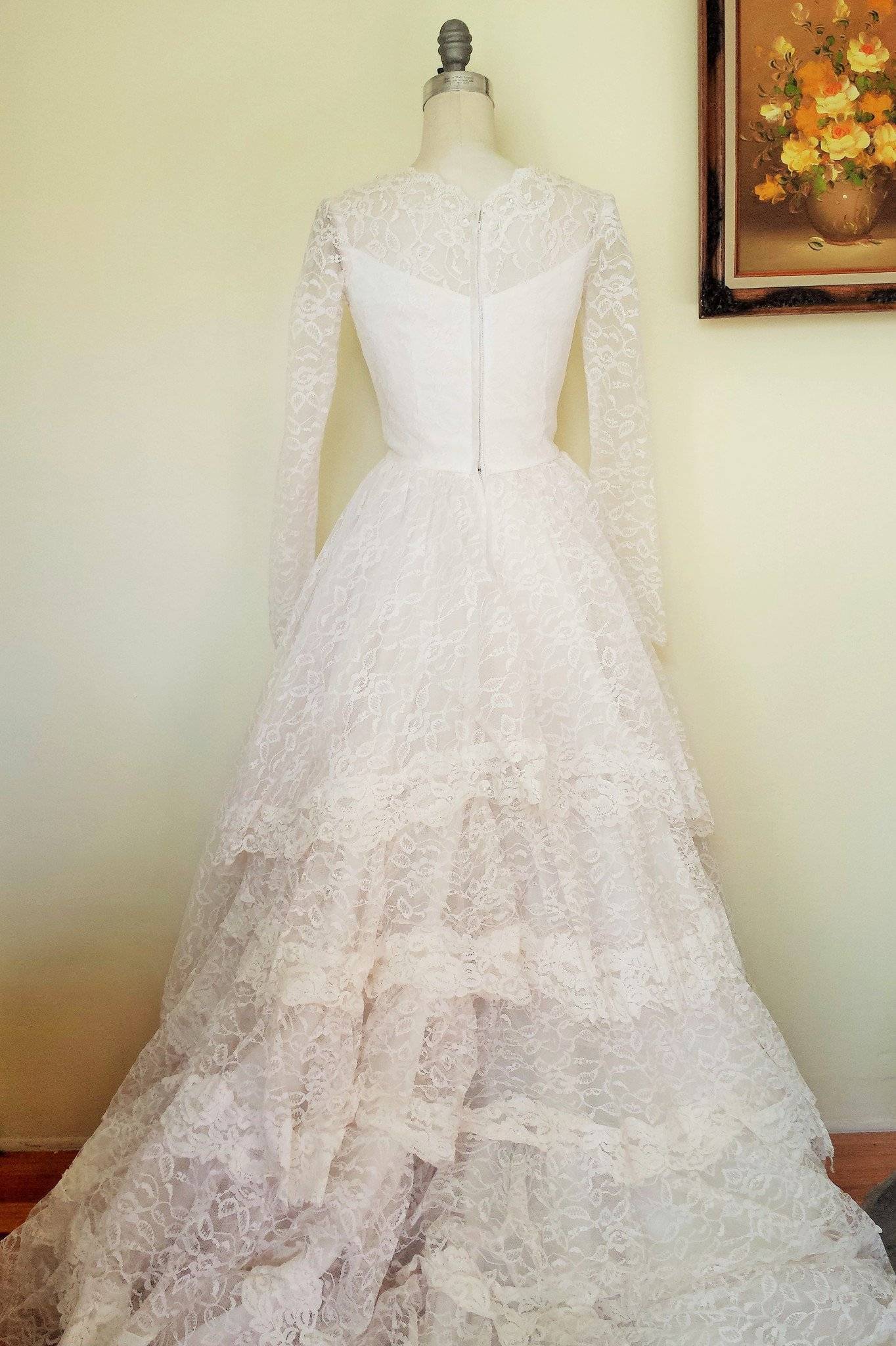 50s Pattern, Grace Kelly Style Bridal Gown/Wedding Dress - Bust=36”  (91.4cm) | eBay